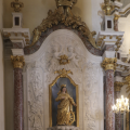 Barsac, retable majeur : sainte Catherine