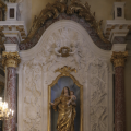 Barsac, retable majeur : la Vierge à l'enfant
