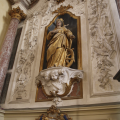 Barsac, retable majeur : sainte Catherine