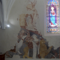 Bourgougnague Mur sud : cavalcade des vices XVIe siècle