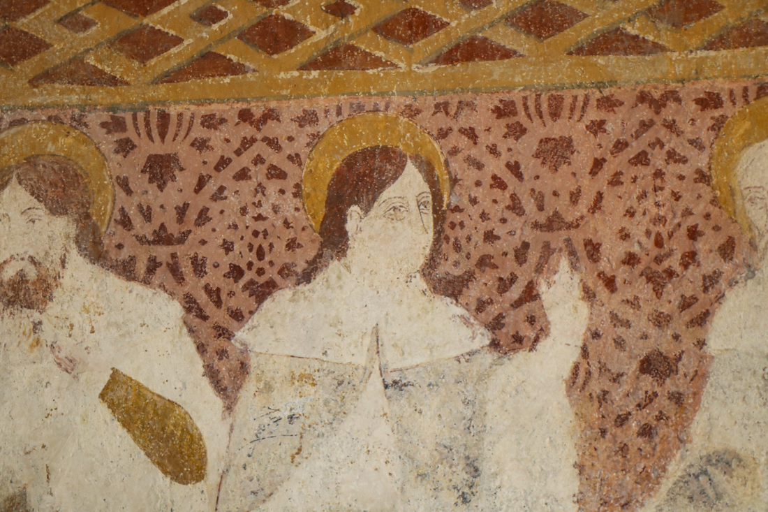 Chapelle nord, mur nord : la Cène (détail)