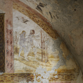 Chapelle nord, mur nord : Adam et Eve chassés du paradis