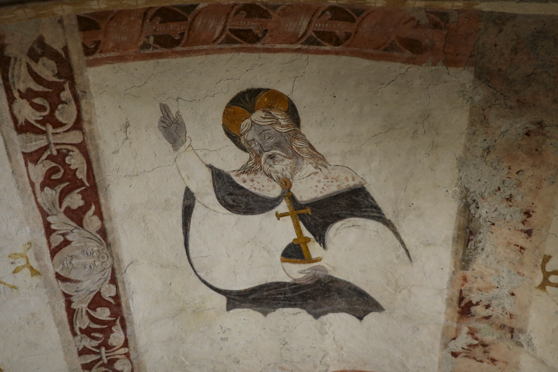 Chapelle nord, voûte : Dieu le père