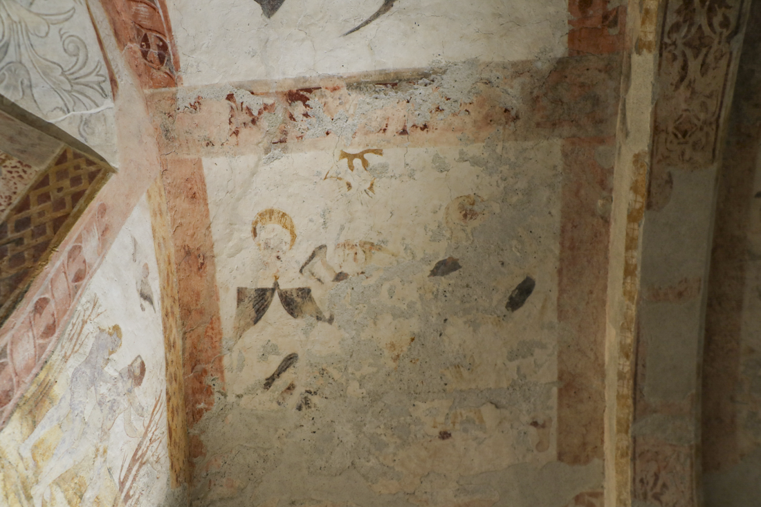 Chapelle nord, voûte : évangélistes saint Marc et saint Matthieu