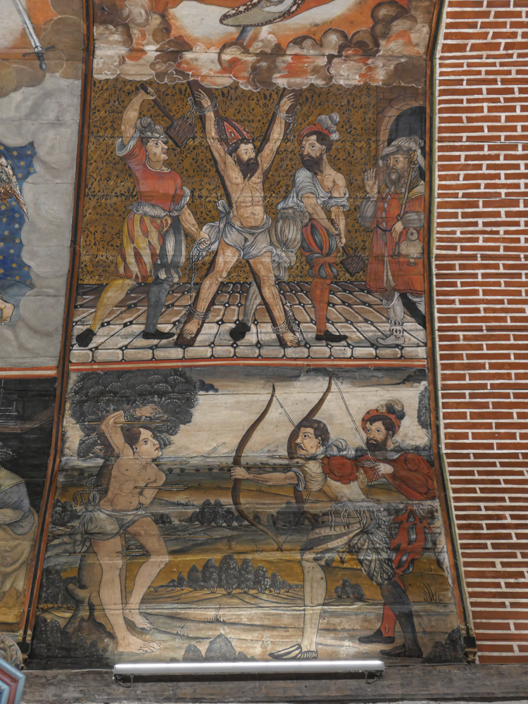 Jezeau, les martyres de saint Blaise et de saint Sébastien, XVIe s., Mechior Rodiguis