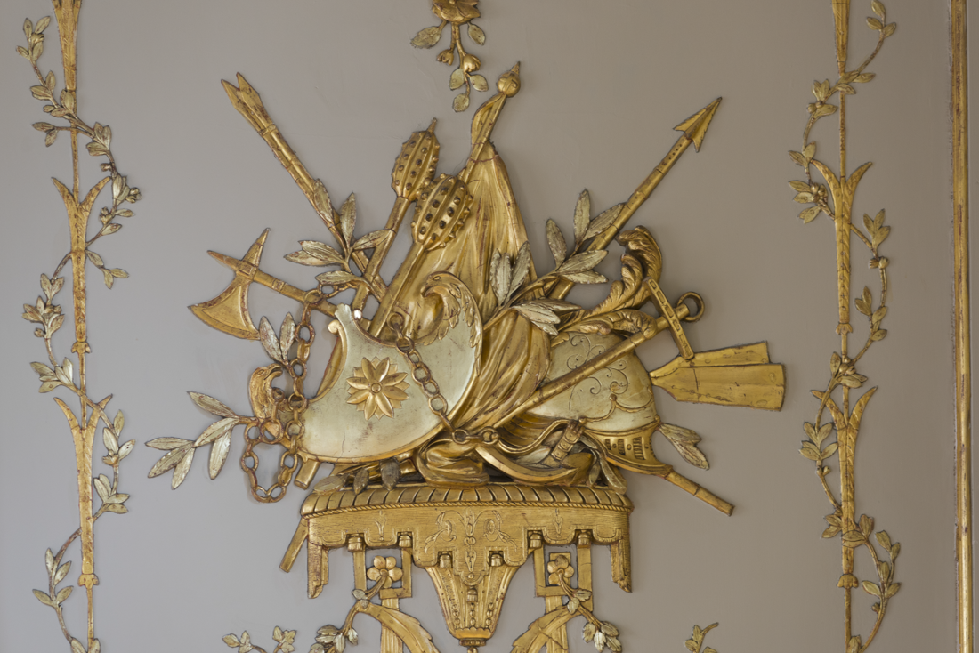 Boiseries polychromes et dorées